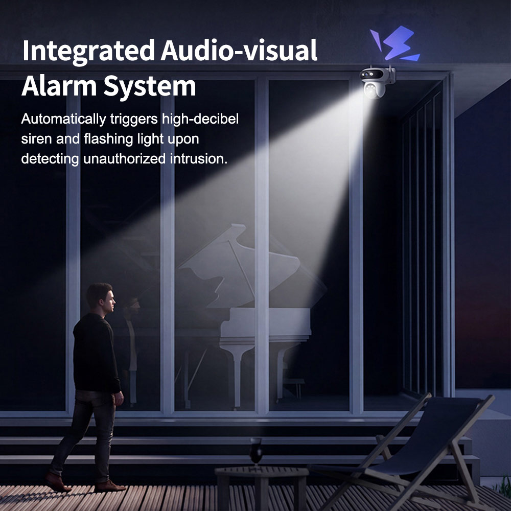 Black Light Full-Color Night Vision Camera, Dual-Lens 360° PTZ WiFi Security Camera: Wireless Dual-Lens PTZ Camera, Pan/Tilt Camera, PTZ Secur Surveillan, Premium Night Vision Surveillance for Villa, Factories, Warehouses, Parking lots Black Light Full-Color Night Vision Camera, Dual-Lens 360° PTZ WiFi Security Camera: Wireless Dual-Lens PTZ Camera, Pan/Tilt Camera, PTZ Secur Surveillan, Premium Night Vision Surveillance for Villa, Factories, Warehouses, Parking lots