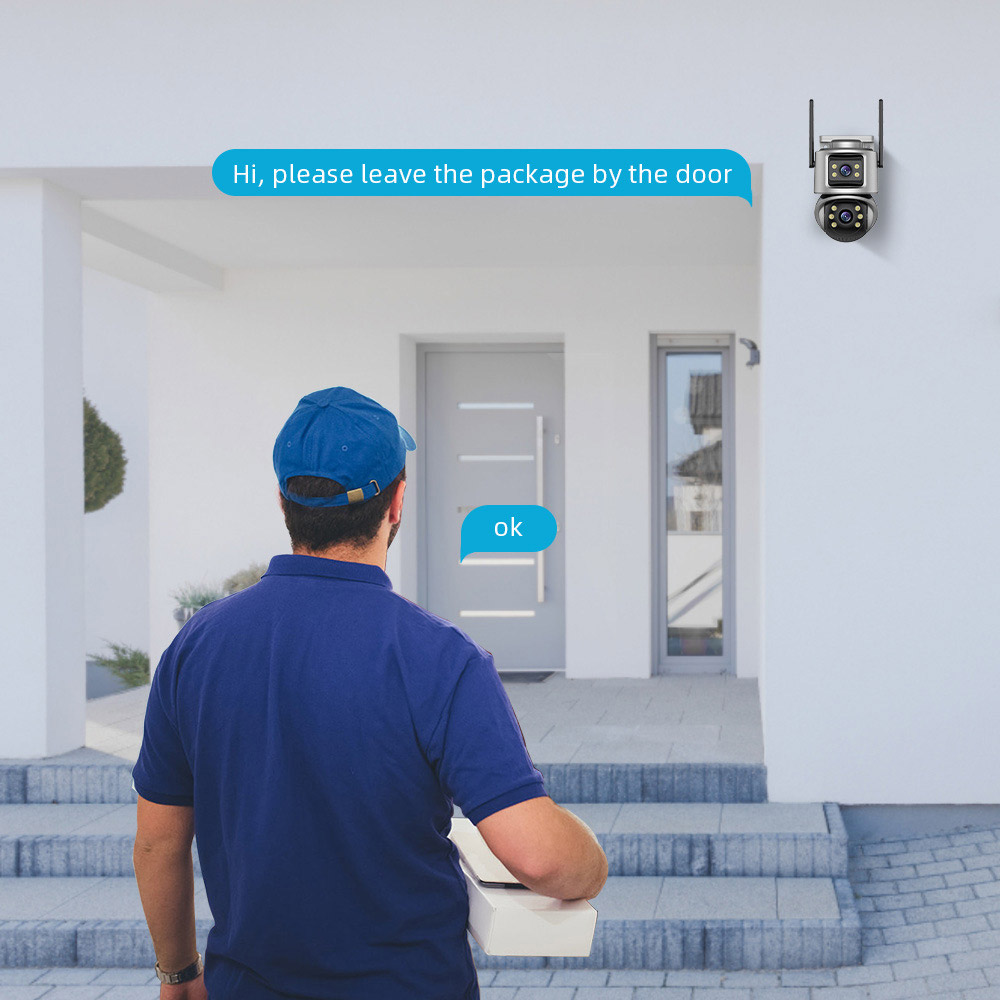 Dual-Lens 360° PTZ WiFi Security Camera: Wireless Dual-Lens PTZ Camera, Pan/Tilt Camera, Wireless Outdoor CCTV, PTZ Secur Surveillan, Outdoor PTZ Camera, WiFi PTZ Camera with Dual-Lens Monitoring for residential properties, shops, warehouses Dual-Lens 360° PTZ WiFi Security Camera: Wireless Dual-Lens PTZ Camera, Pan/Tilt Camera, Wireless Outdoor CCTV, PTZ Secur Surveillan, Outdoor PTZ Camera, WiFi PTZ Camera with Dual-Lens Monitoring for residential properties, shops, warehouses