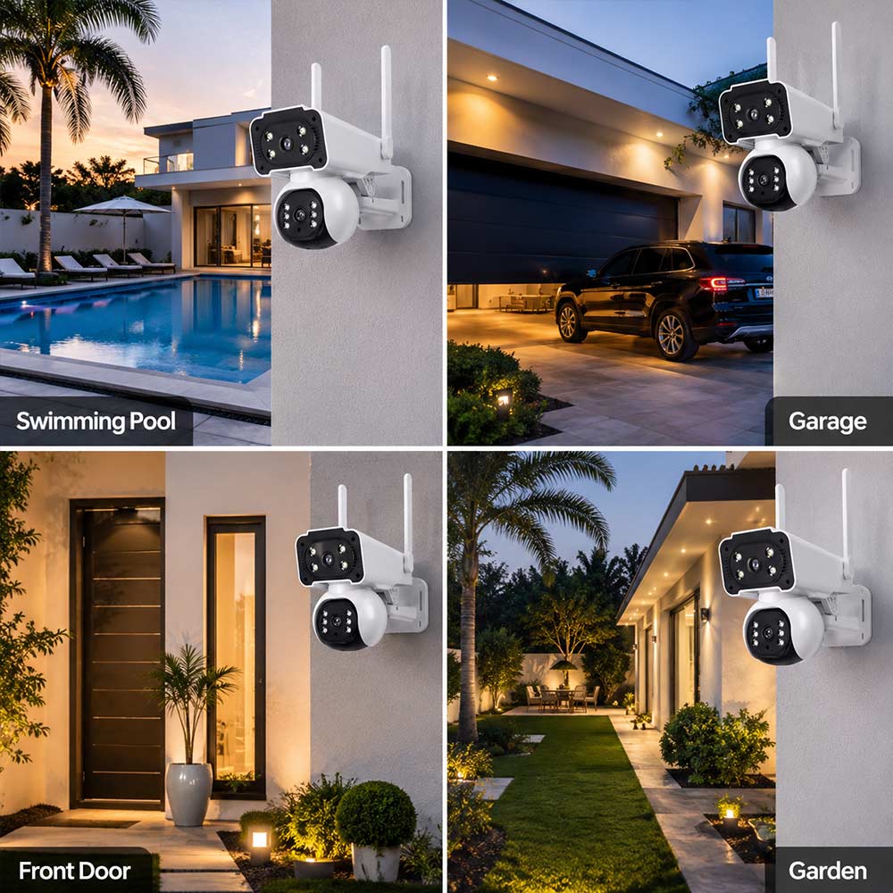 Dual-Lens WiFi PTZ Security Camera: Wireless Dual-Lens PTZ Camera, AI Dual-Lens Outdoor WiFi Camera, Dual-Lens Smart Security Camera, WiFi PTZ Camera with Dual-Lens Monitoring, Full-Color Night Vision, AI Motion Tracking, Security Camera for Villa Dual-Lens WiFi PTZ Security Camera: Wireless Dual-Lens PTZ Camera, AI Dual-Lens Outdoor WiFi Camera, Dual-Lens Smart Security Camera, WiFi PTZ Camera with Dual-Lens Monitoring, Full-Color Night Vision, AI Motion Tracking, Security Camera for Villa