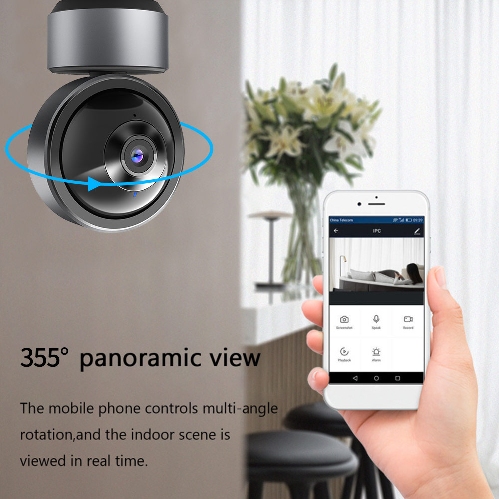 Mini Indoor WiFi PTZ Security Camera: Smart Home WiFi Camera, Indoor HD Wireless Security Camera, WiFi Baby & Pet Monitoring Camera, Compact Indoor Surveillance Camera, Automatic Motion Tracking, Infrared Night Vision Mini Indoor WiFi PTZ Security Camera: Smart Home WiFi Camera, Indoor HD Wireless Security Camera, WiFi Baby & Pet Monitoring Camera, Compact Indoor Surveillance Camera, Automatic Motion Tracking, Infrared Night Vision