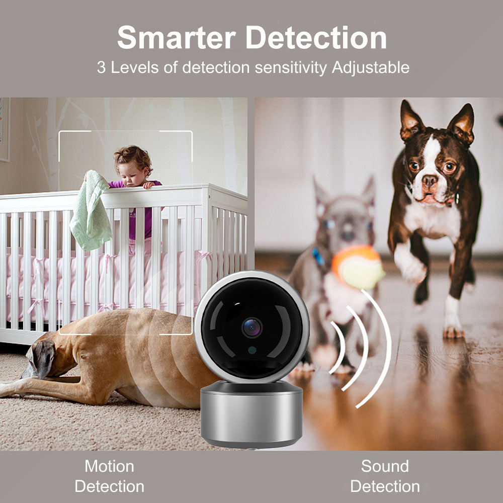 Mini Indoor WiFi PTZ Security Camera: Smart Home WiFi Camera, Indoor HD Wireless Security Camera, WiFi Baby & Pet Monitoring Camera, Compact Indoor Surveillance Camera, Automatic Motion Tracking, Infrared Night Vision Mini Indoor WiFi PTZ Security Camera: Smart Home WiFi Camera, Indoor HD Wireless Security Camera, WiFi Baby & Pet Monitoring Camera, Compact Indoor Surveillance Camera, Automatic Motion Tracking, Infrared Night Vision