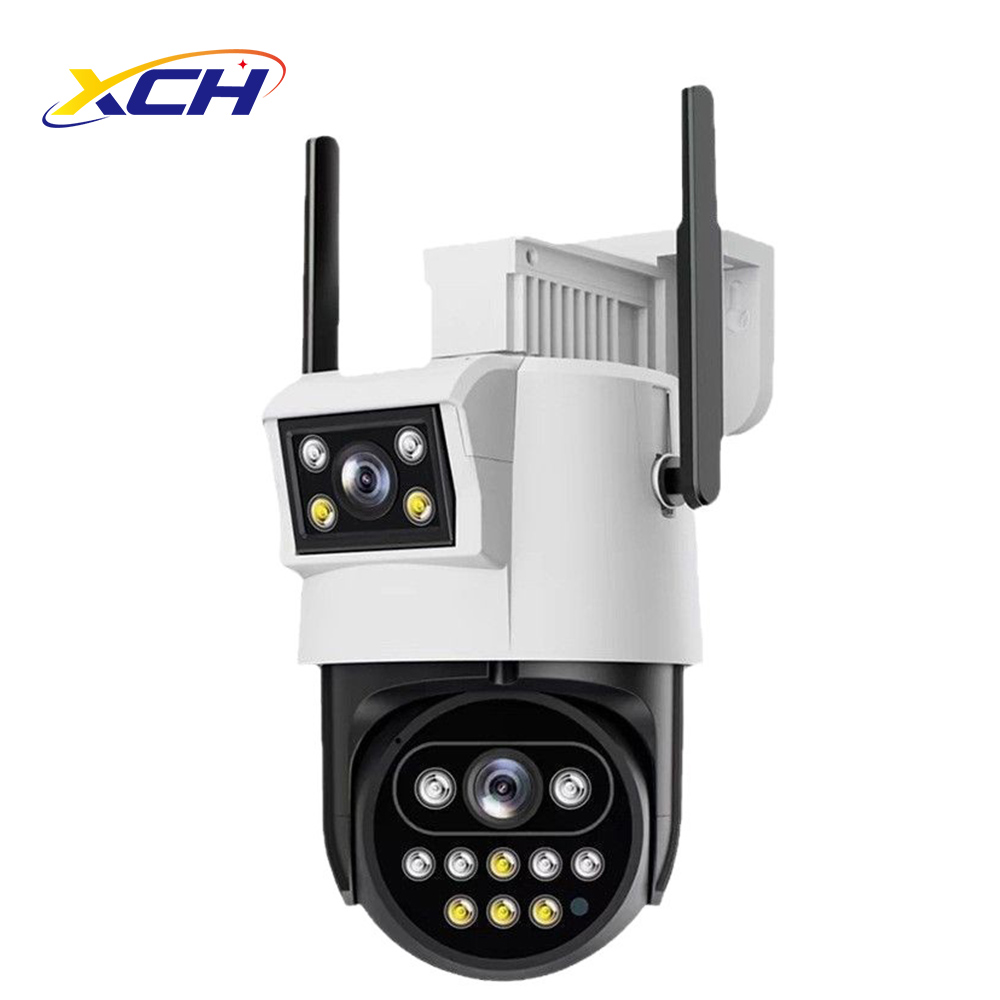 Smart Panoramic Dual-Lens PTZ WiFi Surveillance Camera: Wireless Dual-Lens PTZ Camera, Dual-Lens Smart Security Camera, WiFi PTZ Camera with Dual-Lens Monitoring, Outdoor Surveillance Camera for residential properties, shops, warehouses