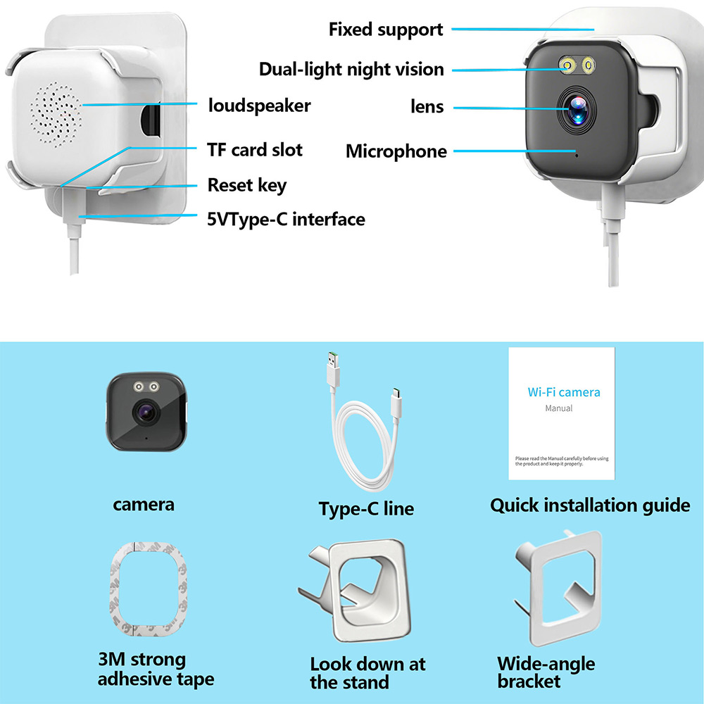 WiFi Window Security Camera: Window Security Camera, Window-mounted WiFi Camera, No Drill Security Camera, Adhesive Window Camera, Punching-free installation, Full-Color Night Vision, Human Detection, Suitable for Doors, Windows, Offices, Fish Tank WiFi Window Security Camera: Window Security Camera, Window-mounted WiFi Camera, No Drill Security Camera, Adhesive Window Camera, Punching-free installation, Full-Color Night Vision, Human Detection, Suitable for Doors, Windows, Offices, Fish Tank
